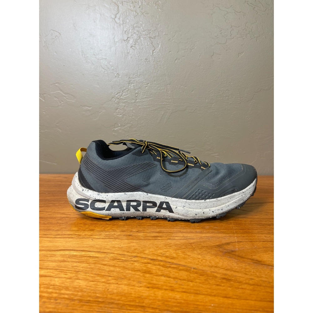 Scarpa Spin Planet Trail Running Shoes Mens 12 Gray Hiking All Terrain Outdoor